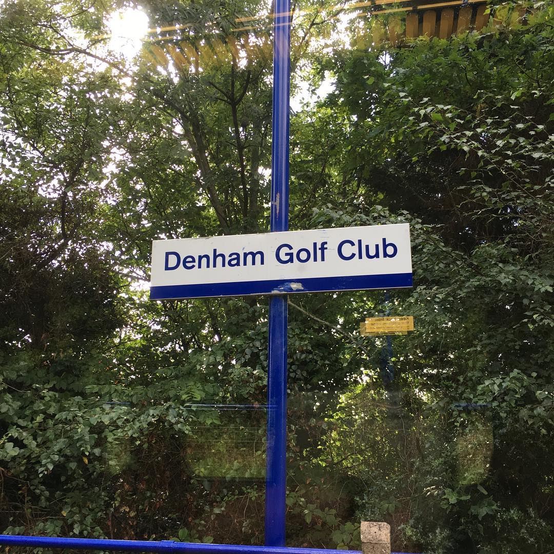 You know you are in a posh area when the golf club has its own station