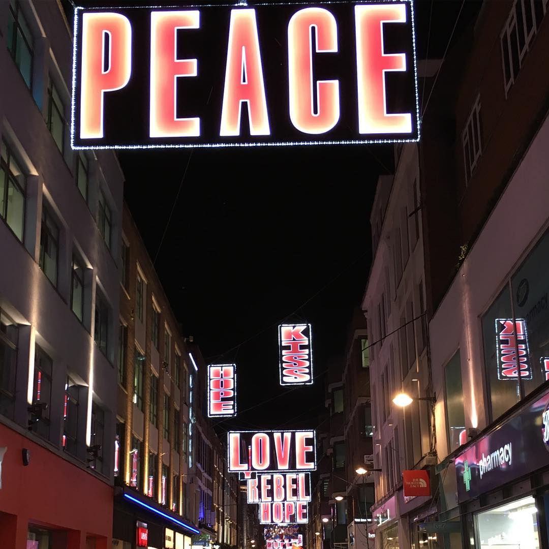 Christmas lights in London