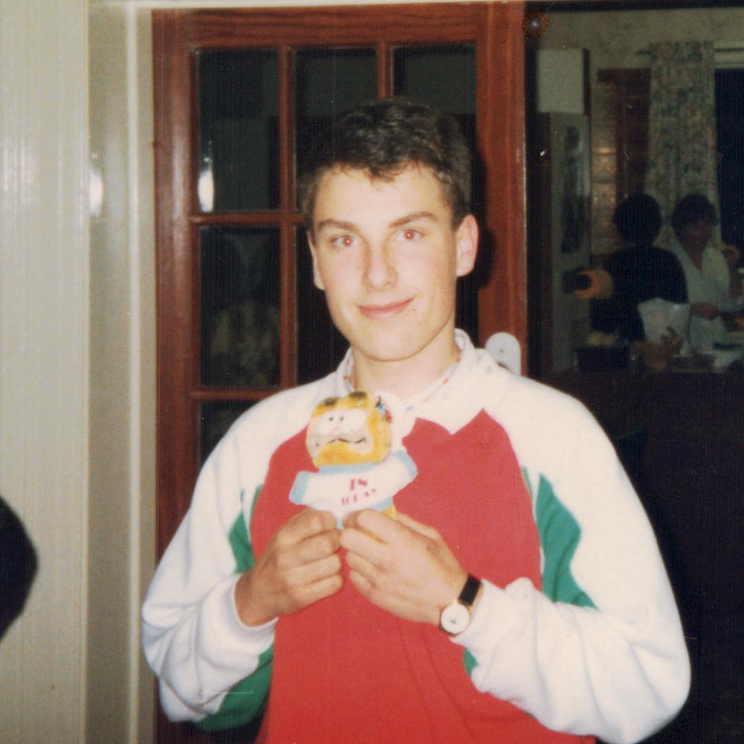 It's Thursday so it's all the way back to February 1988. Fresh faced before a move to London for university. Also it was my birthday and I was only just legally allowed to drink. Yay. I overdid it. Boo