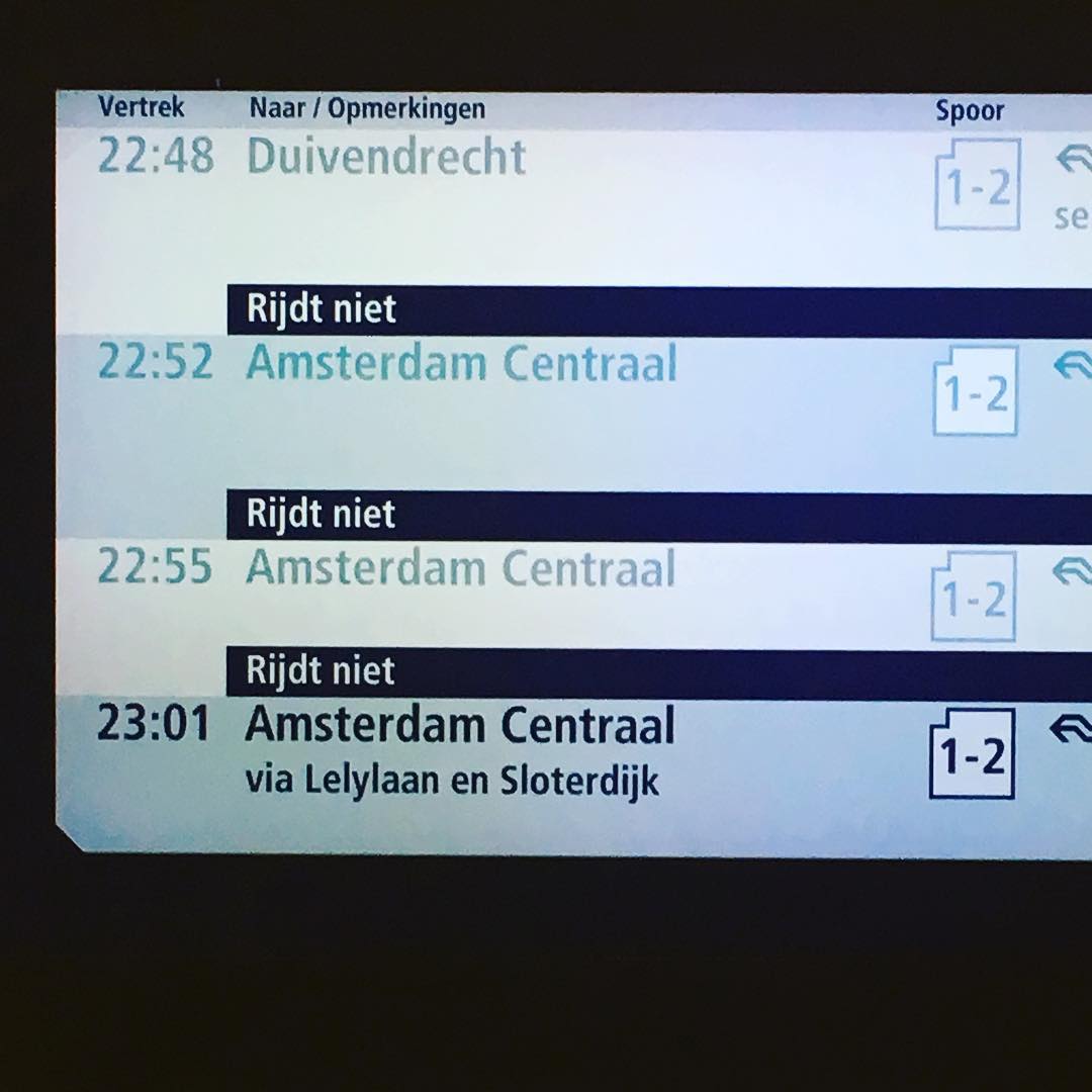 Train problems. 😐