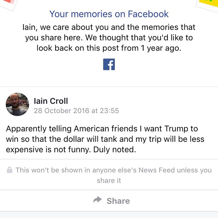 Oh it was all fun and games this time last year