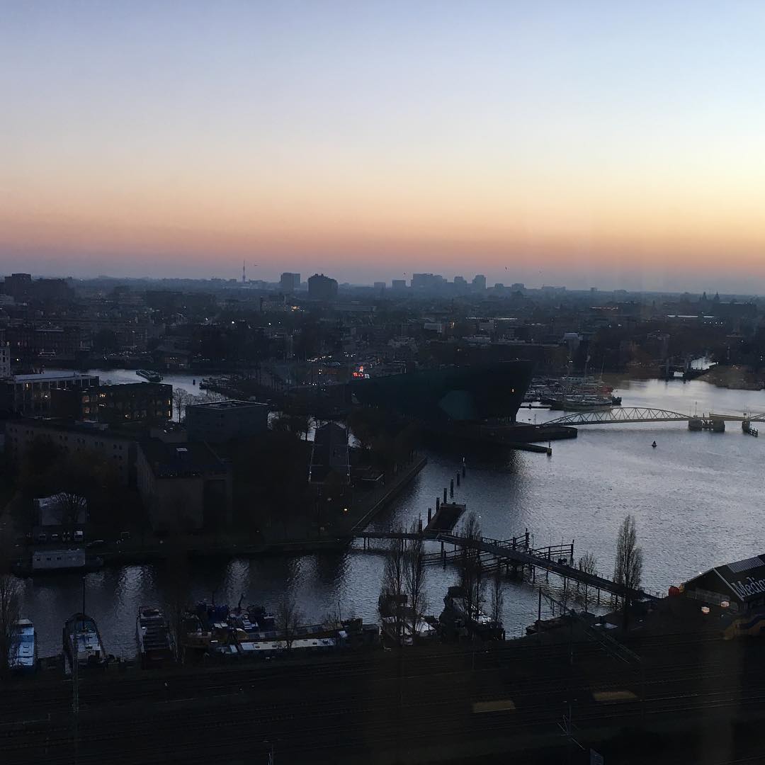 Amsterdam sunset 😁