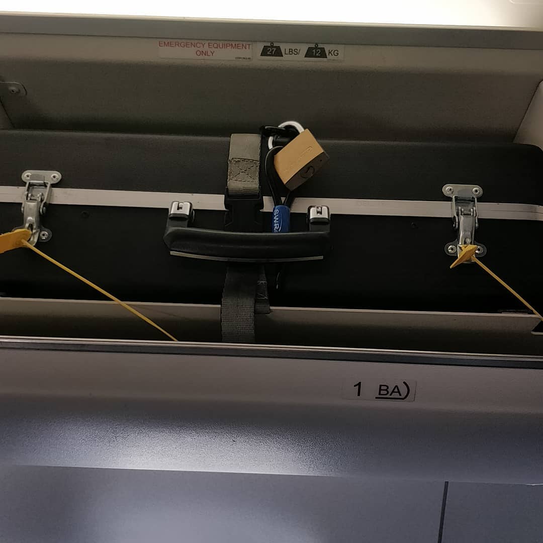 Alright plane nerds. Anyone know what's in this locked case? I'm intrigued now. Is it cash for fuel in case they are somewhere that is a bit dodgy?