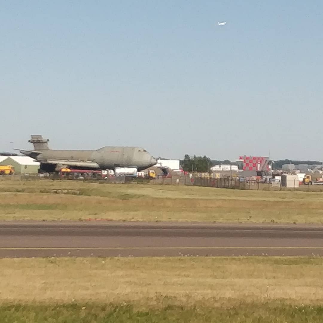 Home sweet home. A relatively short taxi today landing at Schiphol. Zooming by the training plane