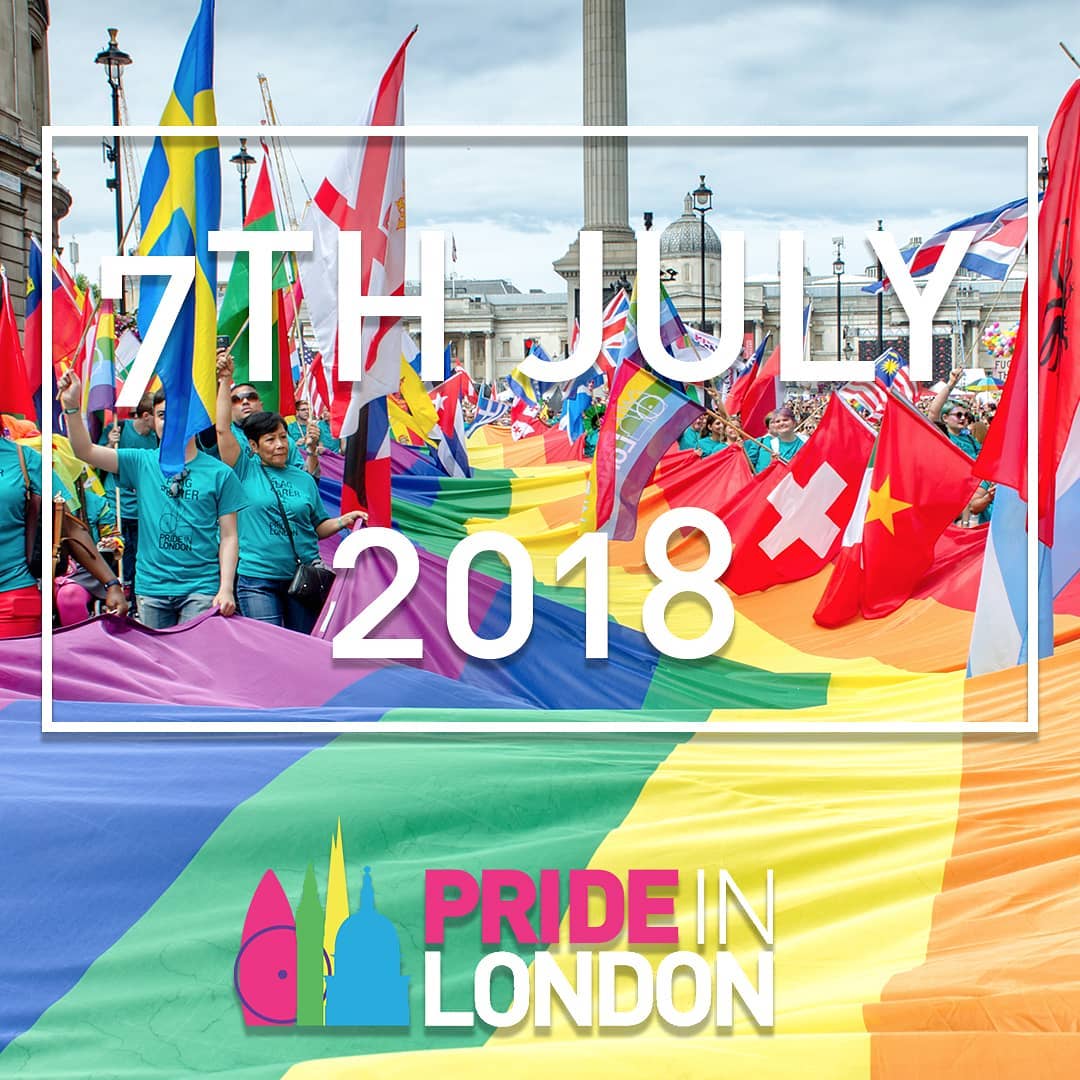 Happy #PrideinLondon everyone. Hope it's amazing! #PrideMatters #pride #PrideMonth #lovewins #LoveIsLove ???????