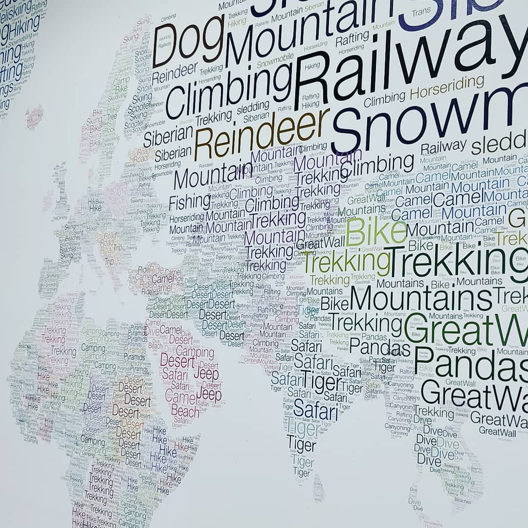 The Travix London office has some awesome meeting room artwork.