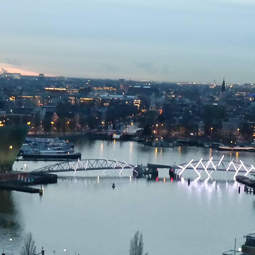 Amsterdam by night. #amsterdamlightfestival