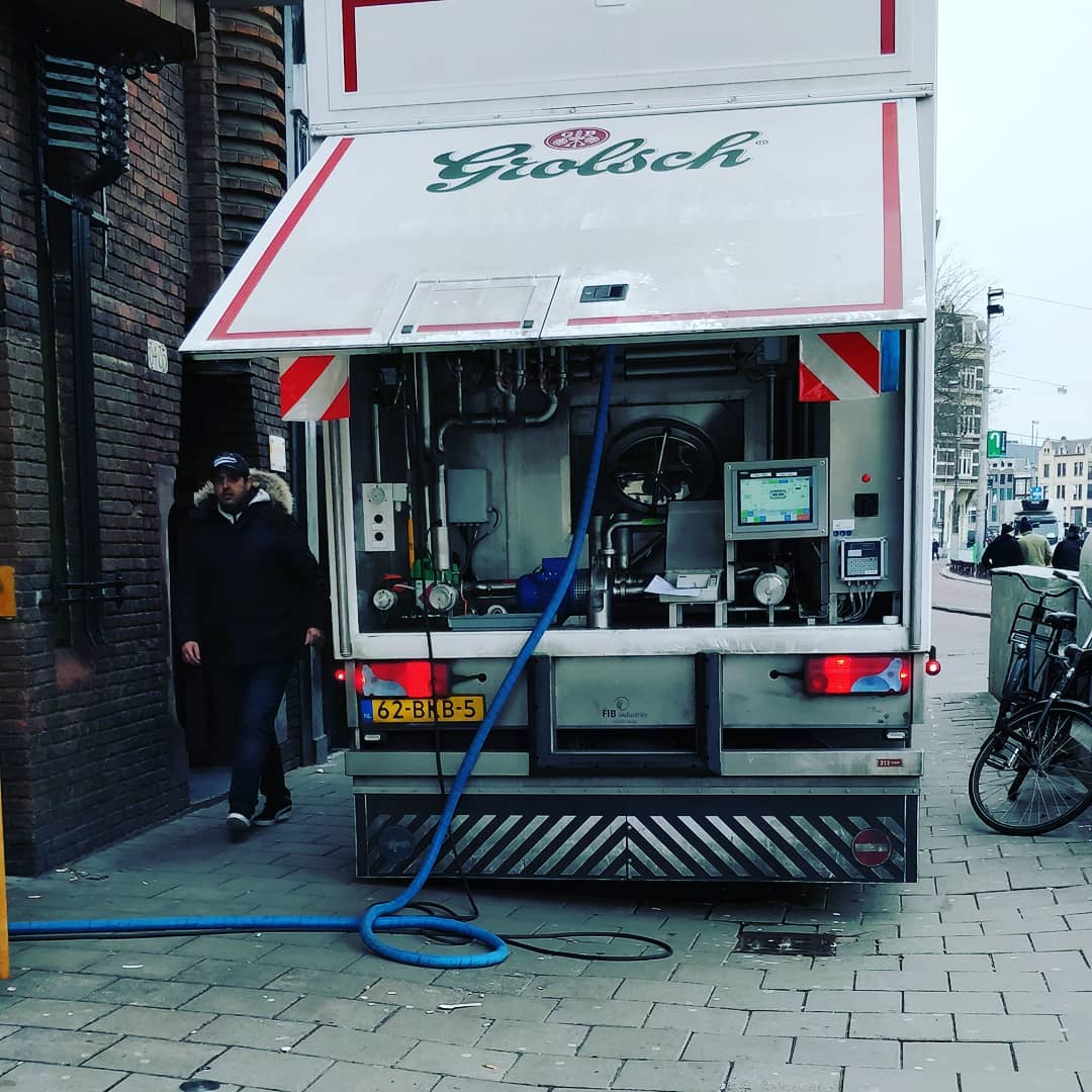 Beer is apparently piped into bars in the Netherlands