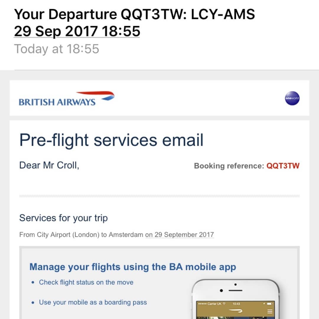 #TBT to this time in 2017 when I took a one way flight from LCY>AMS got keys to an…