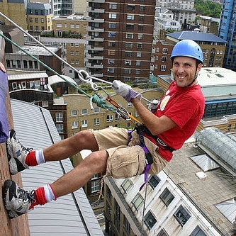 Throwback to abseiling down the side of a building to raise money for charity…