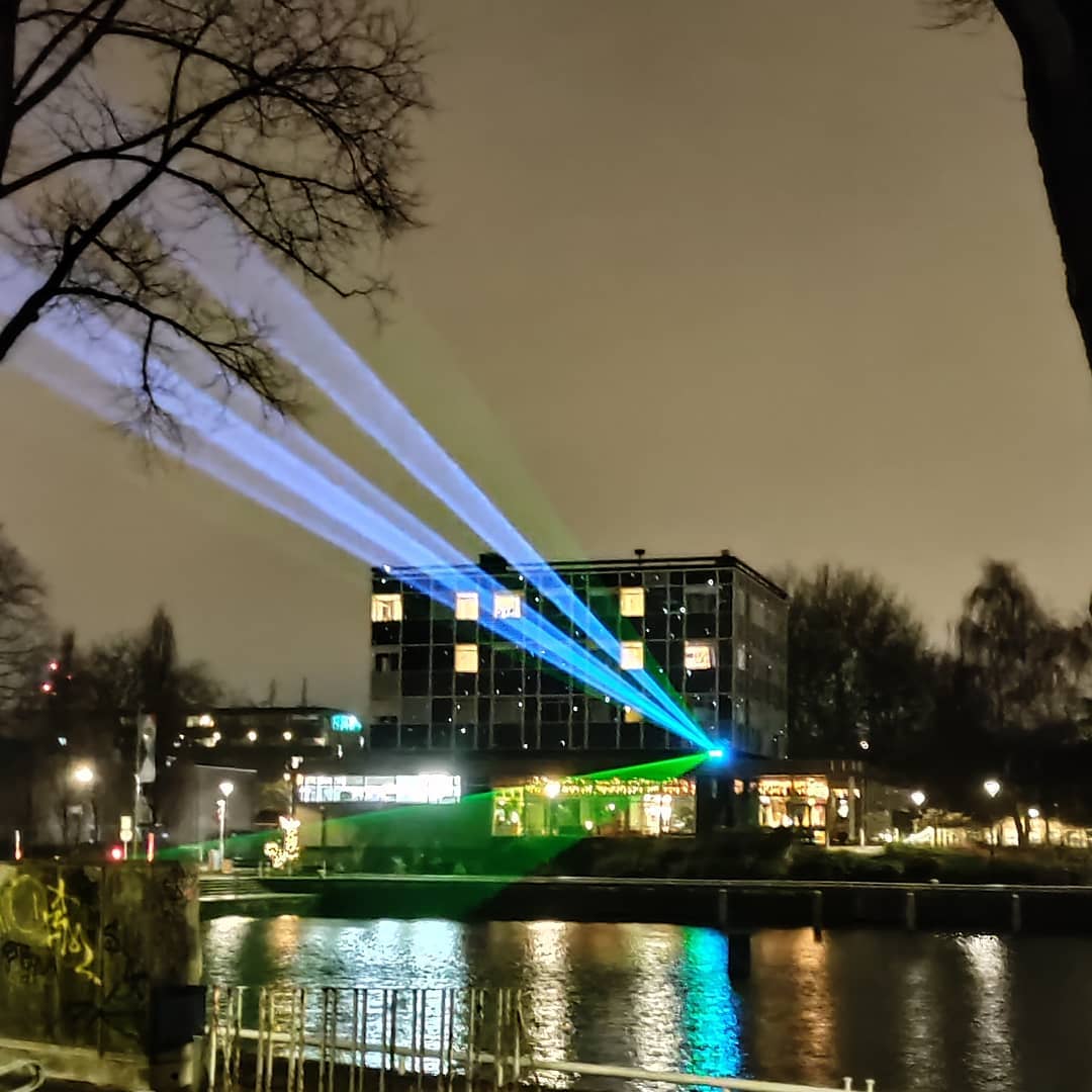 Amsterdam looking amazing on a very cold evening. #lightfestival