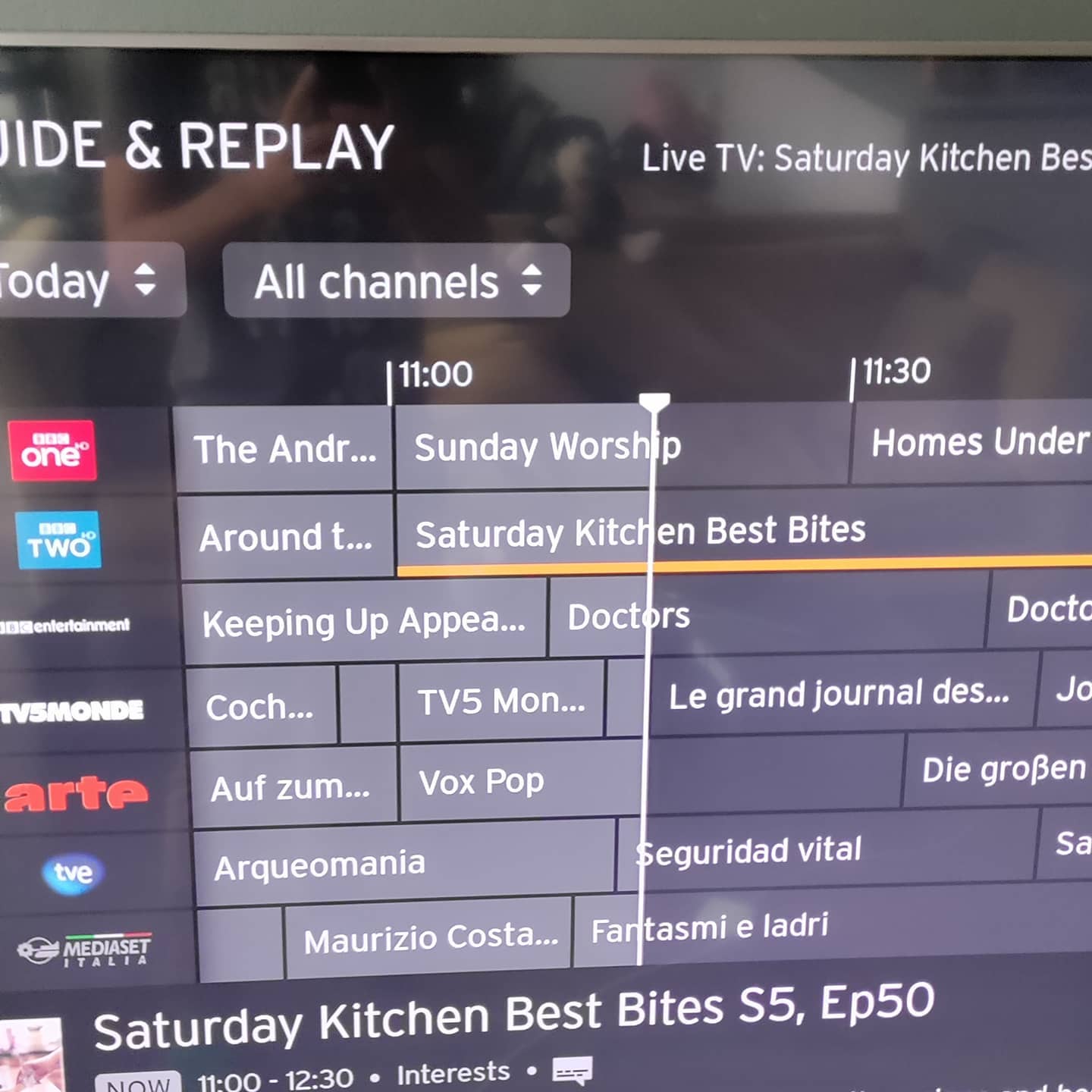 Ziggo and BBC conspiring to confuse everyone as to the day.