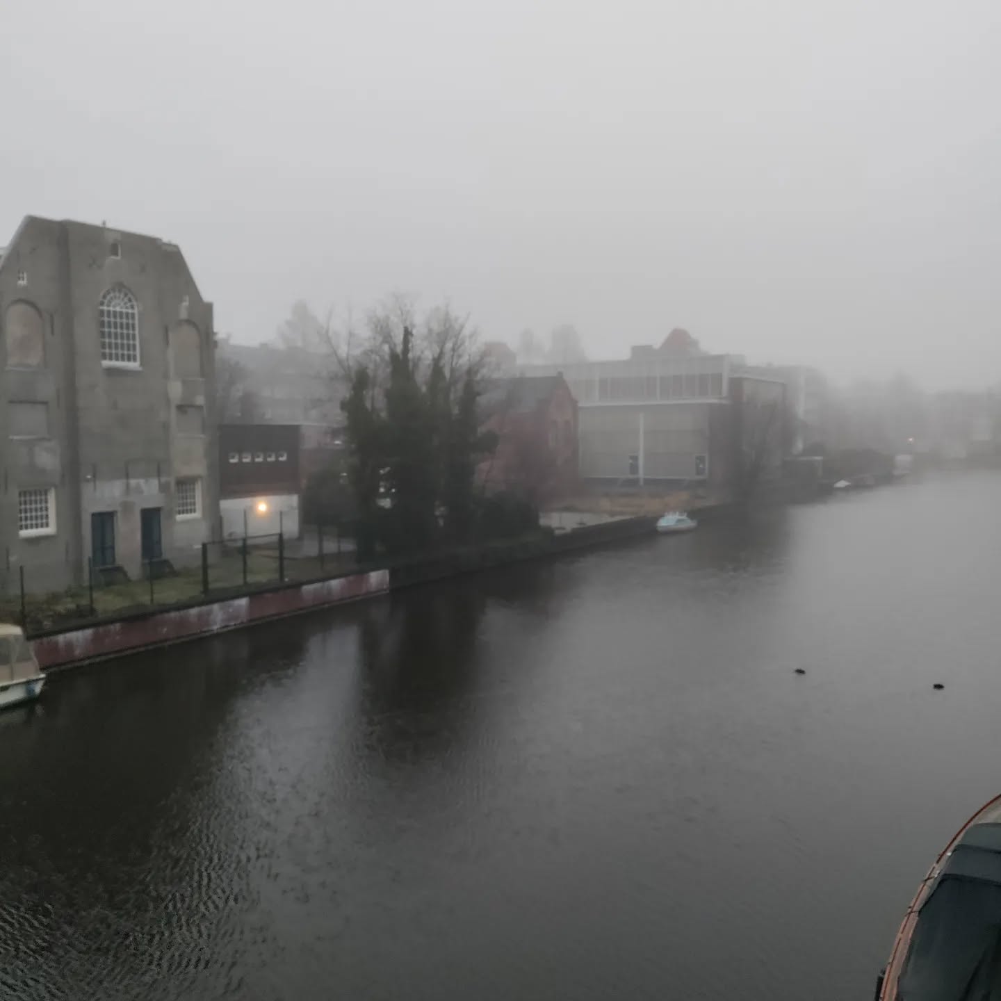 A misty morning in Amsterdam