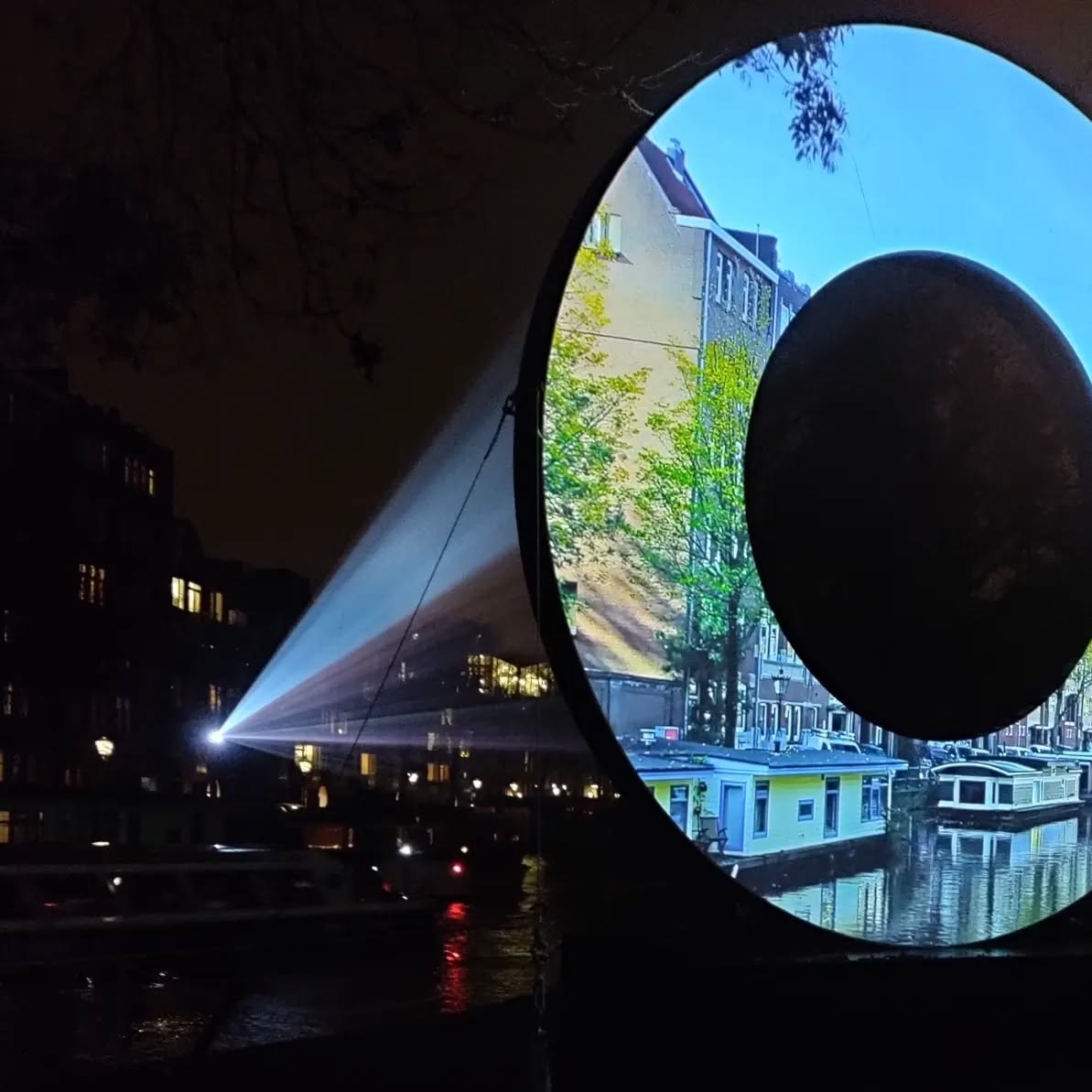 Did a little walk around the neighborhood last night. Amsterdam Light Festival makes…