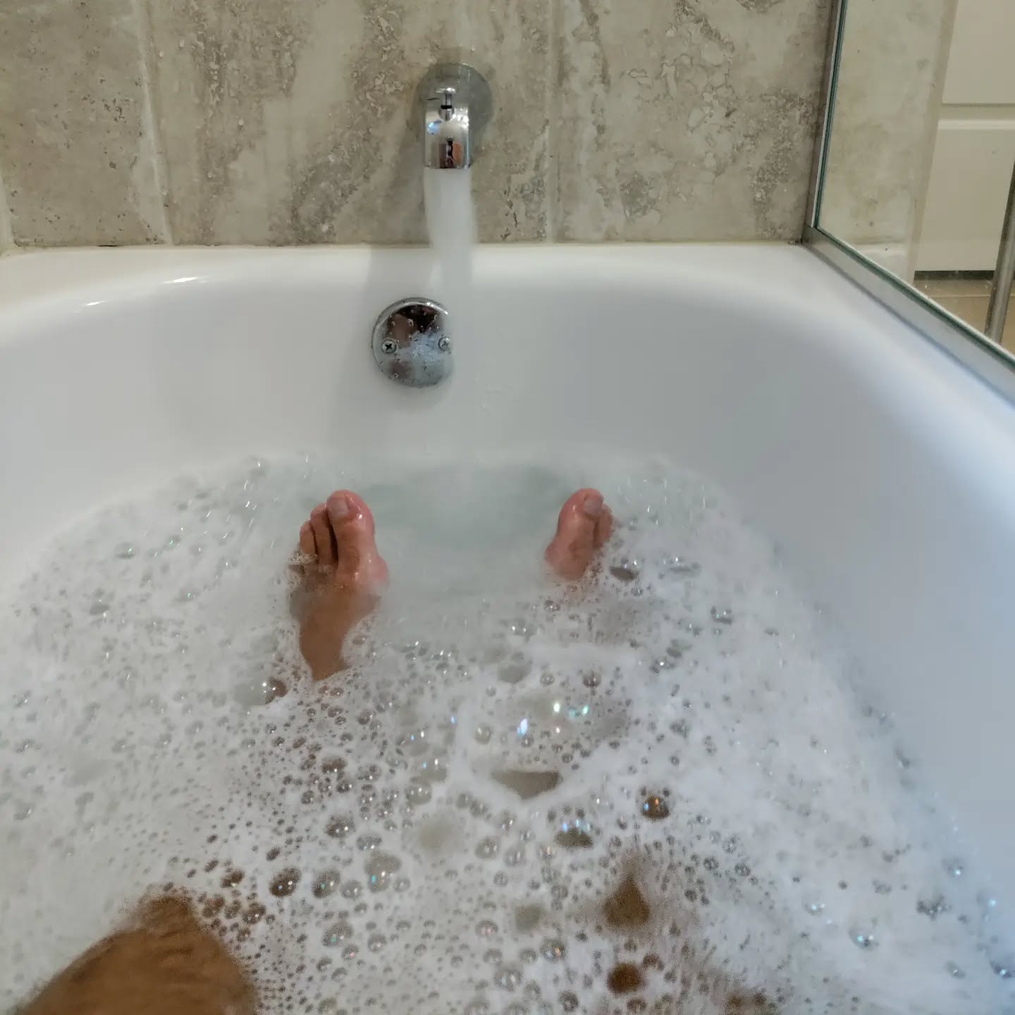 Obviously when staying at friends who have a bath in the guest bathroom one should take a…